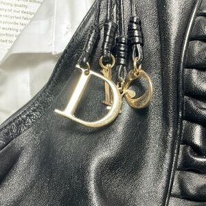 Christian Dior Black Ruffel Bag